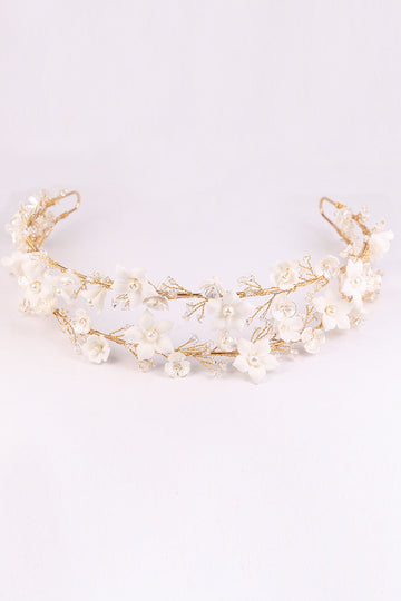 White Flowers Bridal Headpieces